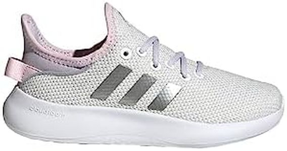 adidas Cloudfoam Pure Sneaker, White/Silver Metallic/Silver Dawn, 7 US Unisex Big Kid