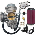 Rebuiman 3131557 3131453 carburetor w/Air Filter, Fuel Pump Fit for Polaris Sportsman 500 4X4 HO 2001-2005 2010 2011 2012 Carb