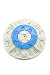 Home Pro Spares Washing Machine Pulsator for Top Load Machines | Compatible with Panasonic Models (Square Shaft) | 34.5 cm Diameter | Durable White & Sky Blue Plastic Impeller | Match & Buy