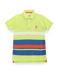 U.S. POLO ASSN. Boy's Regular Fit T-Shirt (UKTSHR0015N_ME. Green 9 Years-10 Years)