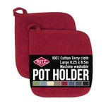 Ritz 30083 Royale Collection Pot Holder Set, 2-Piece, Paprika