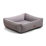 Comfytails Snoozle - Orthopedic Memory Foam Dog Bed | Gray | Large