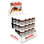 Nuttela - Small Mini Jar Set of 64 x 25g - Cocoa and Hazelnut Cream - Vegetarian Friendly Chocolate Spread by Ferrero - No Added Colouring or Preservatives