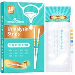 Easy@Home 11-Parameter Urine Test Strips – 10 Pack for UTI Detection, Includes Ketone, Glucose, Blood, pH, Leucocytes, Nitrite, Urobilinogen, Protein, Specific Gravity, Ascorbic Acid, and Bilirubin