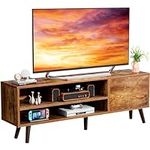 Retro TV Stand with Storage for TVs