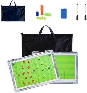 VolksRose Soccer Coaching Board, Soccer Tactics Board with Magnets and Marker Pen, Magnetic Soccer Coach Board, Soccer Dry Erase Whiteboard Coaches Clipboard, Coach Training Equipment Coach Gift