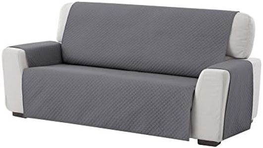 textil-home Salvadivano trapuntato Copridivano ADELE 3 posti REVERSIBILE. Colore Grey