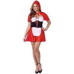 Fun World 9988L Red Hot Riding Hood Adult Costume, M/L Size 10-14