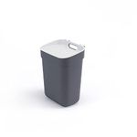 Curver Ready to Collect 100% Recycled 10L Kitchen Accessories Recycling Lift Top Bin Dark Grey Light Grey Lid