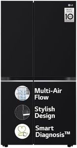 LG 655 L Frost Free Smart Inverter Double Door Side by Side Refrigerator (GL-B257HWBY, Western Black, Express Freezing | Multi Air-Flow)
