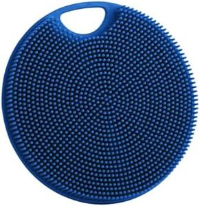 flexii® Silicone Body Scrubber, Exfoliating Premium Body Brush for Sensitive Skin - Extra-Long Lathering Bristles, Ergonomic Handle, Easy to Clean & Eco-Friendly - Ocean Blue