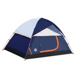 Northroad Camping Tent, 3/4 Person Dome Tent with Removable Rain Fly,Easy Setup Lightweight Tent for Outdoor Camp, Beach,Hiking,Blue&Grey