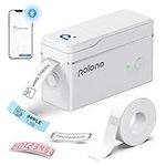 POLONO P31S Label Maker Machine with Tape, Portable Bluetooth Label Printer for Organizing Storage Office Home, Sticker Maker Mini Label Maker with Multiple Templates, White