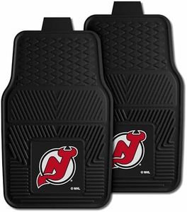 Fanmats 10418 LNH - 18 po x27 po - New Jersey Devils 2-pc Heavy Duty Vinyl Car set de tapis