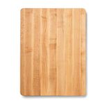 John Boos Chop-N-Slice Series Rectangular Wooden Maple Cutting Board 20”x15” – 1.25” Thick, 10-lb Reversible Butcher Block with Eased Corners & Edge-Grain – Made in the USA