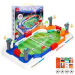 Starnearby Mini Football Games, 56CM Pinball Machine with 4 Footballs, Interactive Table Football Board Game, Family Operation Games Halloween Christmas Birthday Football Gifts for Kids and Adults