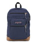 JANSPORT Backpack with 15-inch Laptop Sleeve, Navy - Large Computer Bag Rucksack with 2 Compartments, Ergonomic Straps - Bag for Men, Women