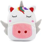 Cute Toddler Backpack Toddler Bag Animal Cartoon Mini Travel Bag for Baby Girl Boy 1-6 Years (Unicorn)