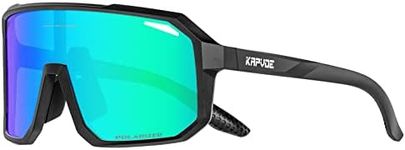 KAPVOE Polarized Cycling Glasses Sports Sunglasses, UV400 Protection Running Fishing Driving Baseball Glasses for Men Women