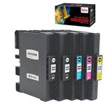 Sawgrass SG400 Ink Cartridges, Sublimation SG400 SG800 Ink Cartridge High Yied Replacement for Sawgrass Virtuoso SG 400 SG 800 Printer (2 Black,1 Cyan,1 Magenta,1 Yellow, 5-Pack)