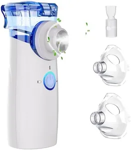 Portable Nebulizer for Adults & Kids, Rechargeable Handheld Nebulizer Machine with Adjustable Rate, Silent Nebulizer with Fast Support for Asthma and Respiratory Problems