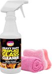 Quick N Brite Fireplace Glass Spray with Sponge and Micro Fiber, 16 Oz