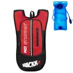 Whackk Marathon Red Running Bag |Unisex Camping & Hiking | Hydration Pouch Compartment w. Connecting Water ducts Pockets |Waist Packs|Motorcycle Trekking Outdoor (Bladder Not Included)