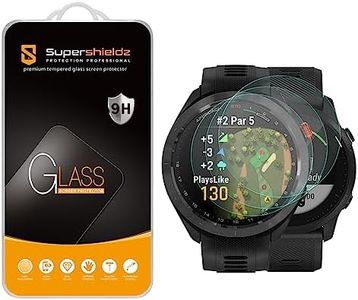 Supershieldz (3 Pack) Designed for Garmin Approach S70 (47mm) / Garmin (Forerunner 945 LTE) Tempered Glass Screen Protector, Anti Scratch, Bubble Free