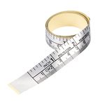 uxcell Self-Adhesive Measuring Tape with Fractions 40 Inches 100cm Workbench Ruler, Peel and Stick Measure Tape for Woodworking, Saw, Drafting Table