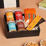 Omay Foods All-Time Fav. Reading Ready Box | Roasted Snacks, Tea Sachet, Bookmark | Gifts for Employees, Clients | Healthy Snacks Hamper | Gourment Gift Pack