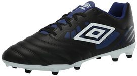 Umbro Men's Tocco 4 League Fg Soccer Cleat, Black/White/Blue, 7 UK