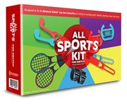 All Sports Kit For Nintendo Switch - 10in1 Kit with Tennis Rackets, Golf Clubs, Chambara Swords, Racing Wheels & Leg/Arm Straps - Switch Sports Game Accessories