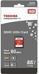 Toshiba SD Card, 16 GB Capacity