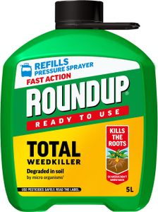 Roundup Fast Action Pump 'N Go Weed Killer Refill, 5L – Clear