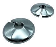 2 x Talon Pipe Covers/Collars for Pipes - The Quick Way to Tidy Pipework (Chrome, 15mm)