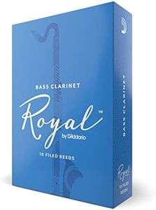 D’Addario Woodwinds - Royal Bass Clarinet Reeds - Reeds for Bass Clarinet - Strong Spine - Filed Cut - Strength 3.0