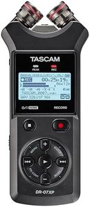 TASCAM DR-07XP 32-Bit Float Portable Handheld Field Recorder and USB-C Audio Interface — With Adjustable Mics for Digital Stereo Recording of Music, Sound, Voice, Audio for Video and Podcasting