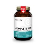 PURICA Complete 360 Micronized Full Spectrum Mushroom - 120 Veggie Capsules 40-Day Supply - Adaptogenic Formula with Ashwagandha & 8-Mushroom Blend