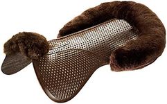 Acavallo Just Gel Lambskin Half Pad - Brown: Large