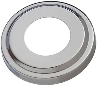 Swimline 87904 Replacement Inground Pool Ladder Stainless Steel Escutcheon Plate for 1.9 Inch Deck Equipment to Protect Ladder Mounting Hardware