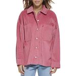 Levi's Women's Cotton Corduroy Shirt Jacket, Rose Bud Pink, XS