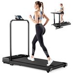 Walking Pad Treadmill for Home - Treadmills Under Desk Running Machine for Home Office Portable Compact Mini Treadmill with Handle Folding Adjustable Speed Remote & LED Display 6KM/H Serenilite