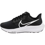 NIKE Women's Nike Air Zoom Pegasus 39 Sneaker, Black White Dk Smoke Grey, 6.5 UK