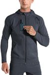 BROKIG Men's Gym Running Jackets,Li