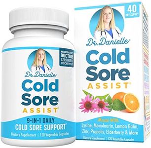 Best Cold Sore Supplement with Lysine and Lemon Balm - Dr. Danielle Cold Sore Assist - 120 Capsules