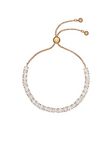 Ted Baker Melrah Crystal Adjustable Tennis Bracelet For Women (Gold/Crystal)