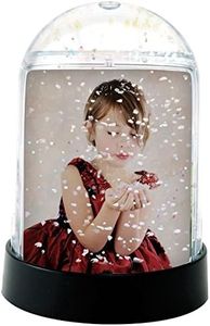 Neil Enterprises Inc. 2" x 2.875" 2-Photo Snow Globes with Black Base - Pack of 36