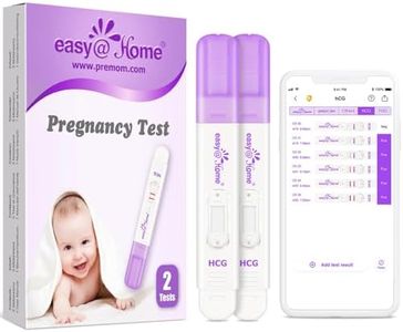Early Detection Pregnancy Test kit - 2 x Easy@Home 10mIU/mL Highly Sensitive HCG Pregnancy Tests - Accurate Home Fertility Testing Kit - Early Result Test Midstream