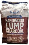 Mr. Bar-B-Q Natural Hardwood Lump Charcoal | Burns Hotter, Longer & Cleaner | Made from a 100% Hardwood Blend | Natural Lump Charcoal | Lights Easily - Low Ash | 20-Pound Bag