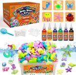 Kiditos Color Changing Magic Water Elf Toy Kit, Magic Aqua Fairy Water Gel Kit with 6 Color Changing Gels and 6 Molds. Christmas Gifts, Birthday Gifts, Party Favors, Arts&Crafts DIY STEM Kits for Kids